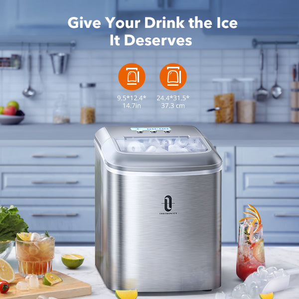 2.1L Electric Ice Maker with Scoop Basket ，Countertop Machine with LCD Display-TaoTronics US