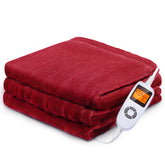 Sable Electric Heated Blanket Throw, Full 72" x 84" Oversized Flannel Blanket