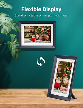 Digital Photo Frame 10.1 Inch IPS Full HD Touch Screen, WiFi Smart Photo Frame