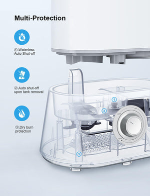Homech Cool Mist Humidifiers, 26dB Quiet Humidifiers, 4L Ultrasonic Humidifiers-TaoTronics