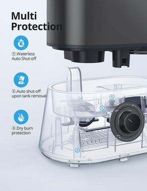 Homech Cool Mist Humidifiers, 26dB Quiet Humidifiers, 4L Ultrasonic Humidifiers-TaoTronics