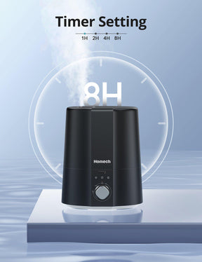 Homech Humidifiers, 2.5L Cool Mist Ultrasonic Humidifier with Warm Night Light-TaoTronics