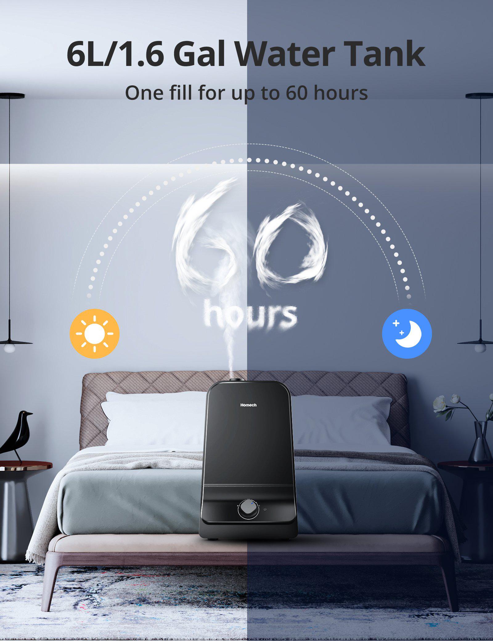 Humidifier in bedroom outlet