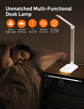 Sympa Table Lamp DL048, Eye-Caring Technology With 5W Wireless Charger-Table Lamps-ParisRhone