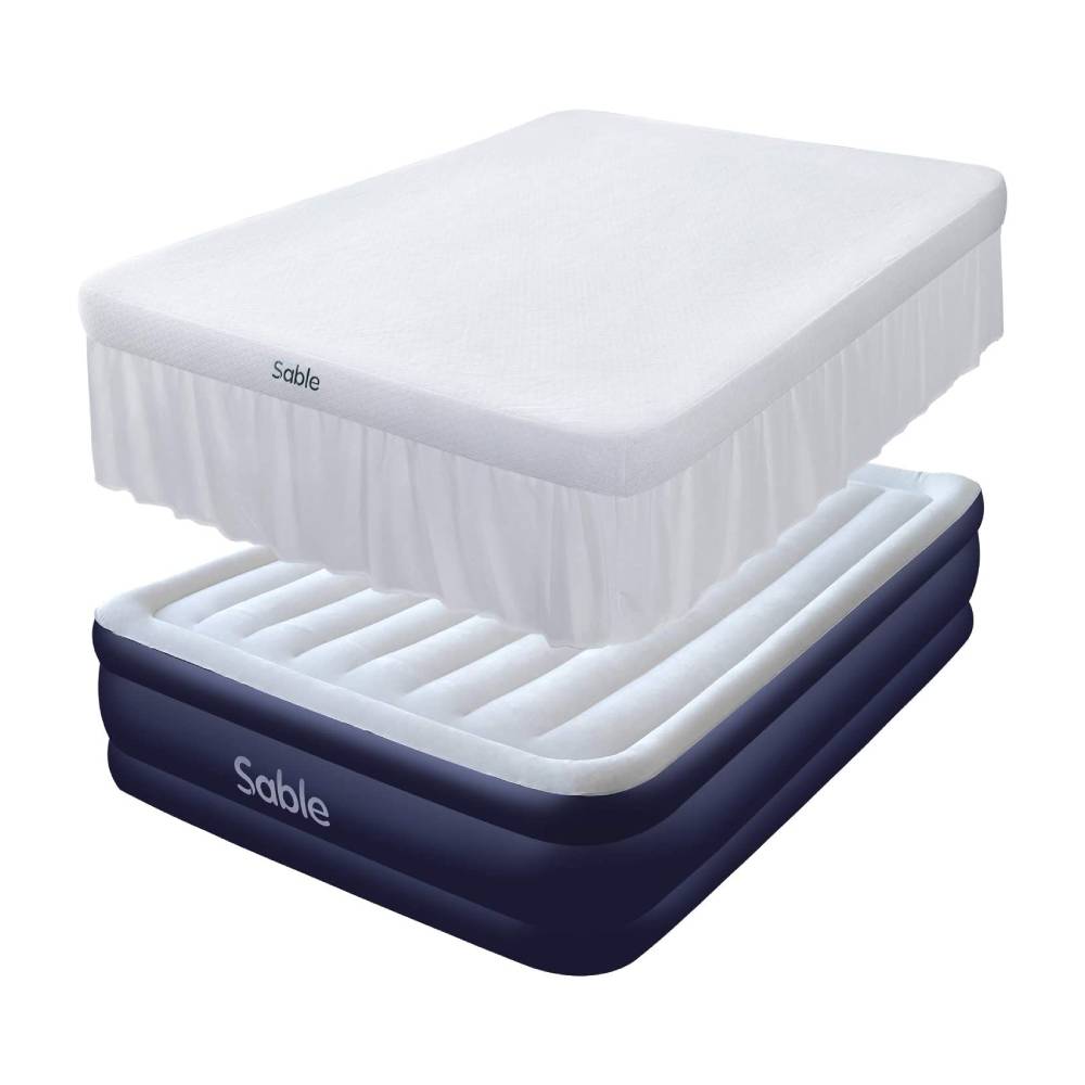 Sable Air Mattress Queen Size With Built-In Electric Pump With Storage Bag