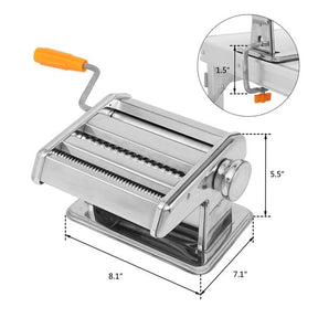 Dual-blade Multifunctional Manual Hand-cranking Operation Stainless Steel Noodle Making Machine