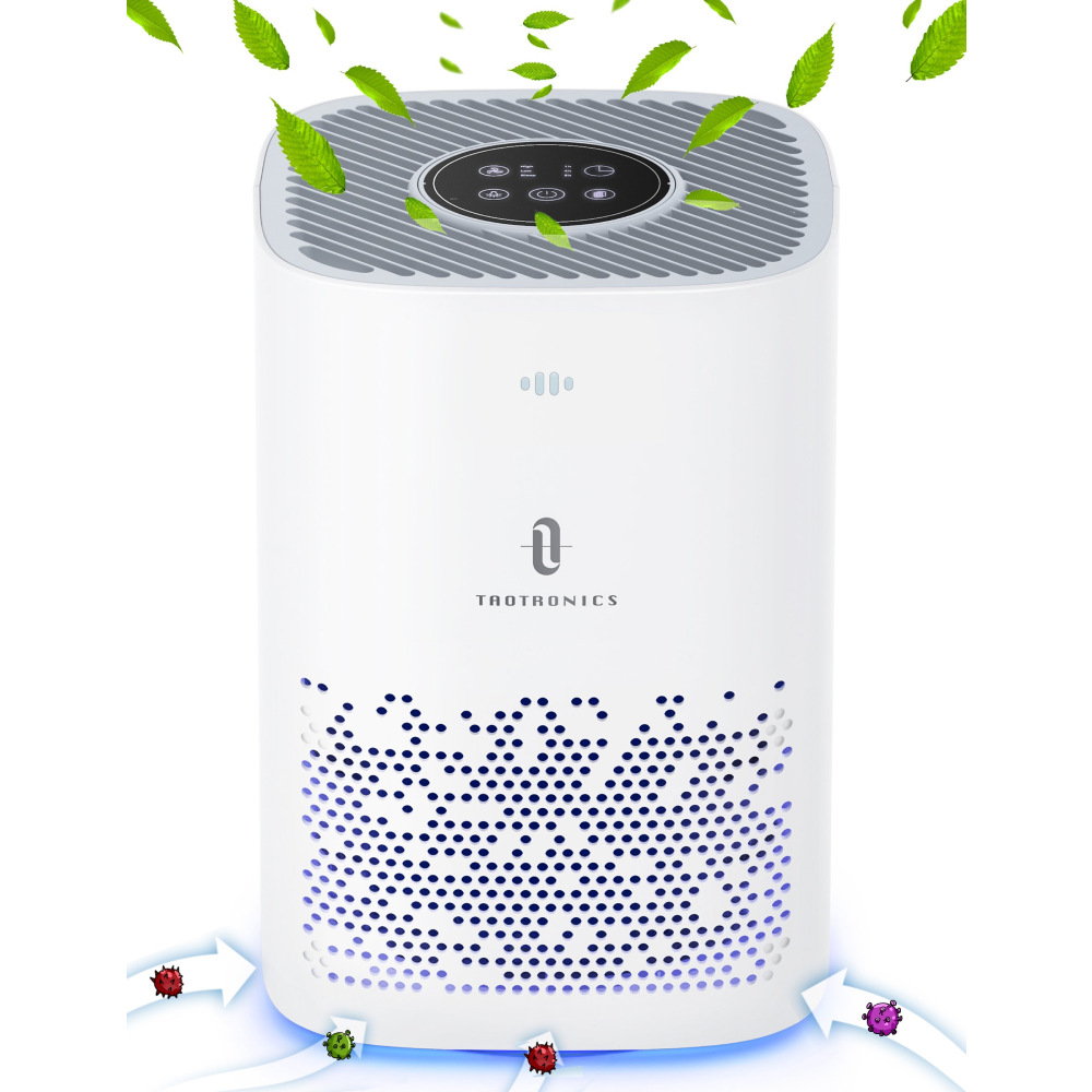 Air Purifier for Home, Quiet 24db for 224 sq.ft, Remove 99.97% Smoke, Allergies-TaoTronics US