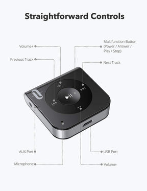 Bluetooth Receiver, AUX Adapter Wireless Audio Adapter-TaoTronics