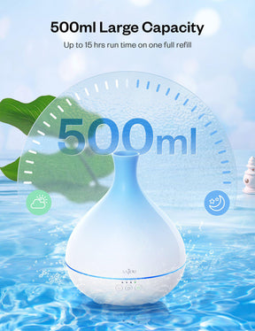 Essential Oil Diffuser 500ml Cool Mist Humidifier 12hrs Consistent Scent-TaoTronics US