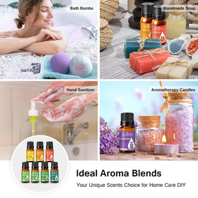 14 x10ml Aromatherapy Essential Oil Large Pure & Therapeutic Grade-TaoTronics US