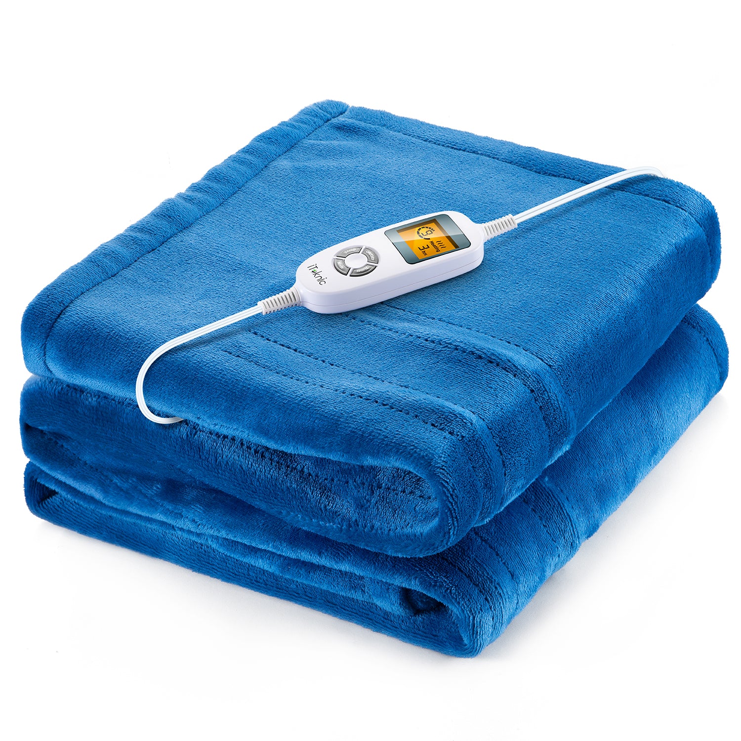 iTeknic Electric Blanket Heated Blanket 50" x 60" Flannel Heated Throw