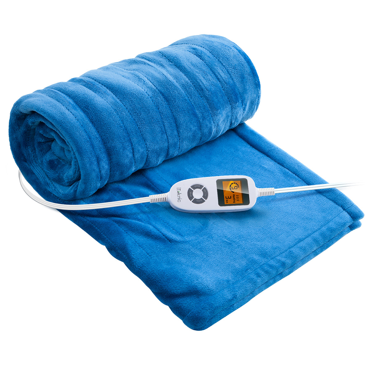 iTeknic Electric Blanket Heated Blanket 50" x 60" Flannel Heated Throw