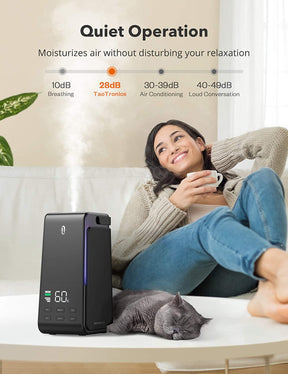 4L Ultrasonic Cool Mist Humidifier with Automatic Humidity Monitoring-TaoTronics