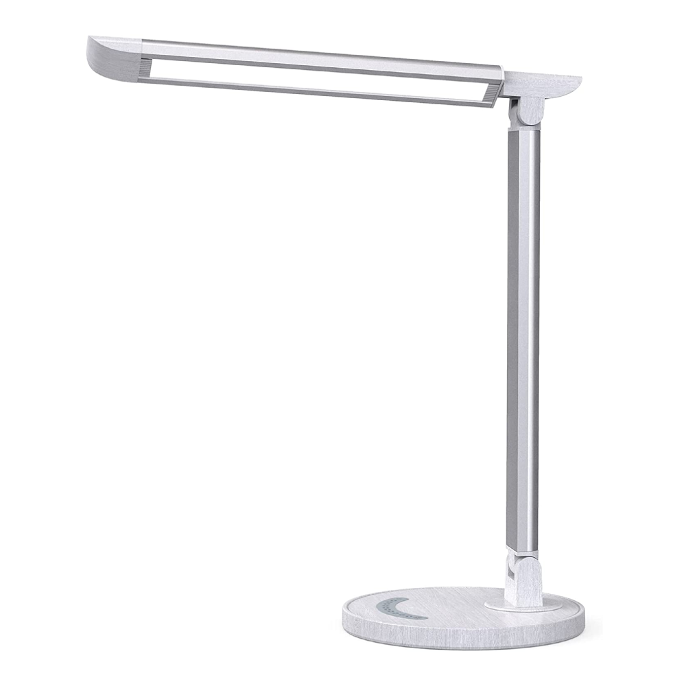 LED Desk Lamp 13, Eye-Caring Table Lamp with USB Charging Port, 5 Ligh