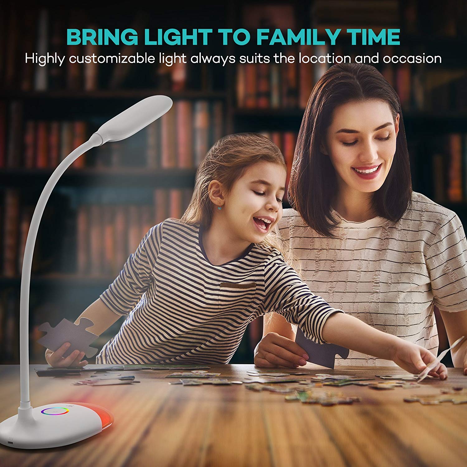 LED Desk Lamp Dimmable Color Night Light Eye-caring Table Lamp with Built-in Rechargeable Battery-TaoTronics US
