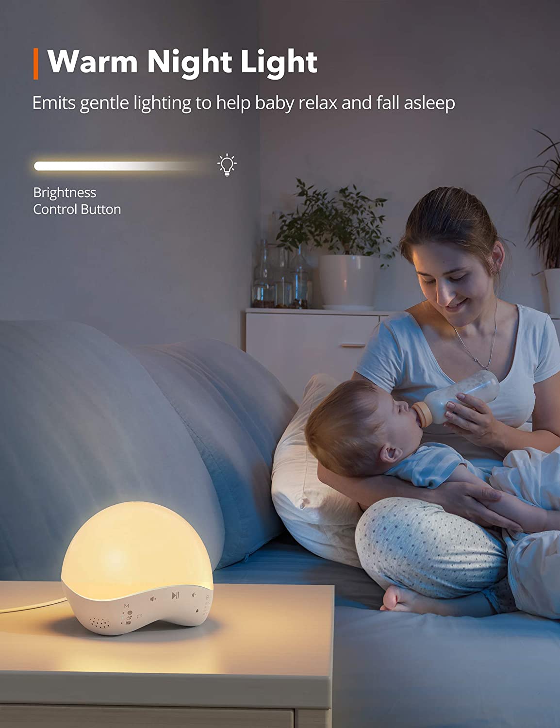 White Noise Machine Sound Machine with Night Light APP & Voice Control-TaoTronics