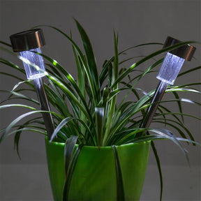 24pcs 5W High Brightness Solar Power LED Lawn Lamps with Lampshades White & Silver