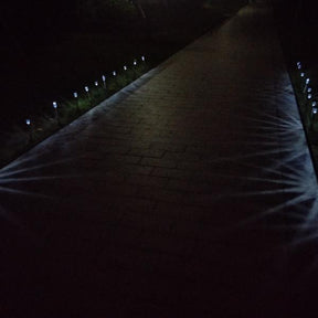 24pcs 5W High Brightness Solar Power LED Lawn Lamps with Lampshades White & Silver