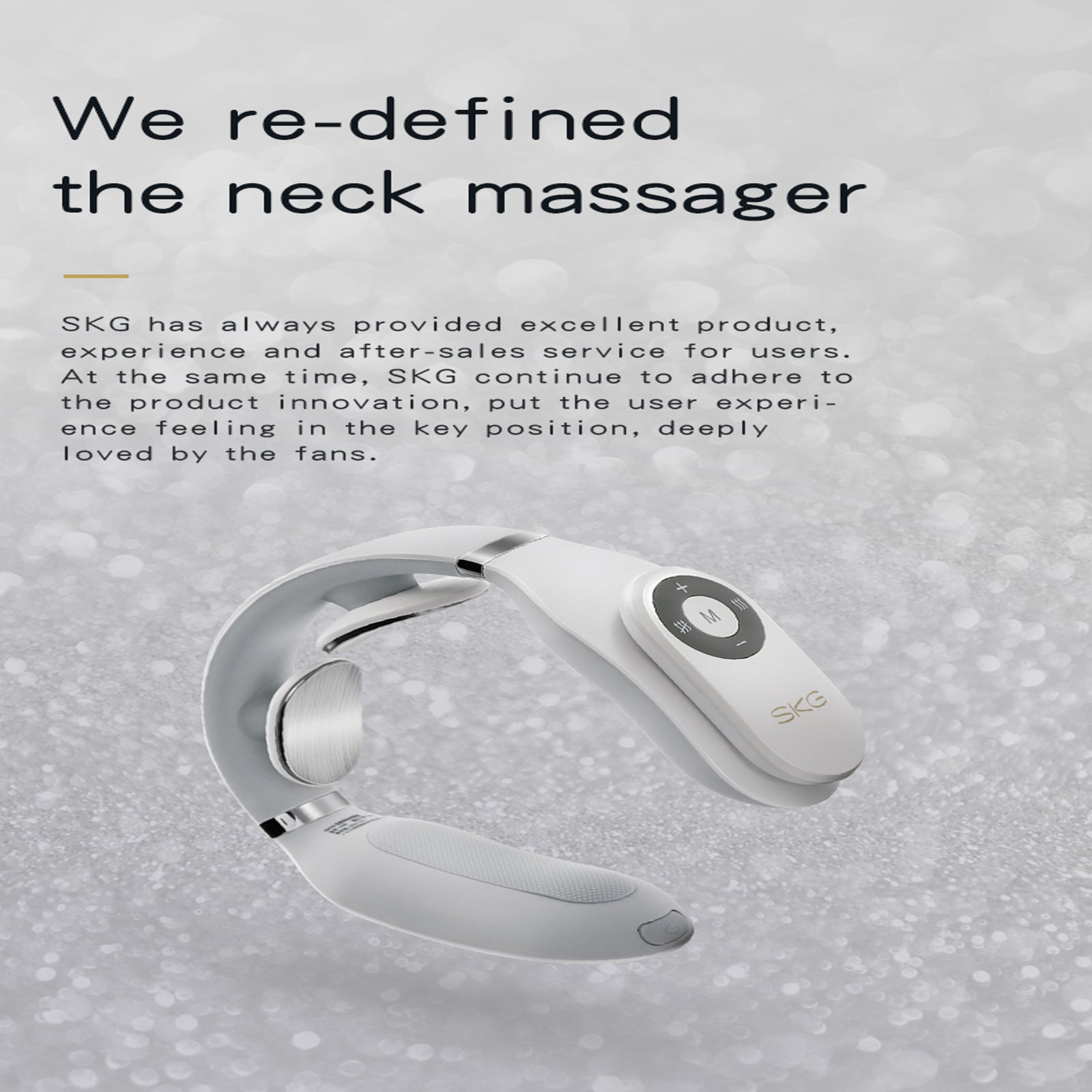 SKG Smart Neck Massager 4098E for Neck Pain Relief