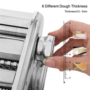 Dual-blade Multifunctional Manual Hand-cranking Operation Stainless Steel Noodle Making Machine