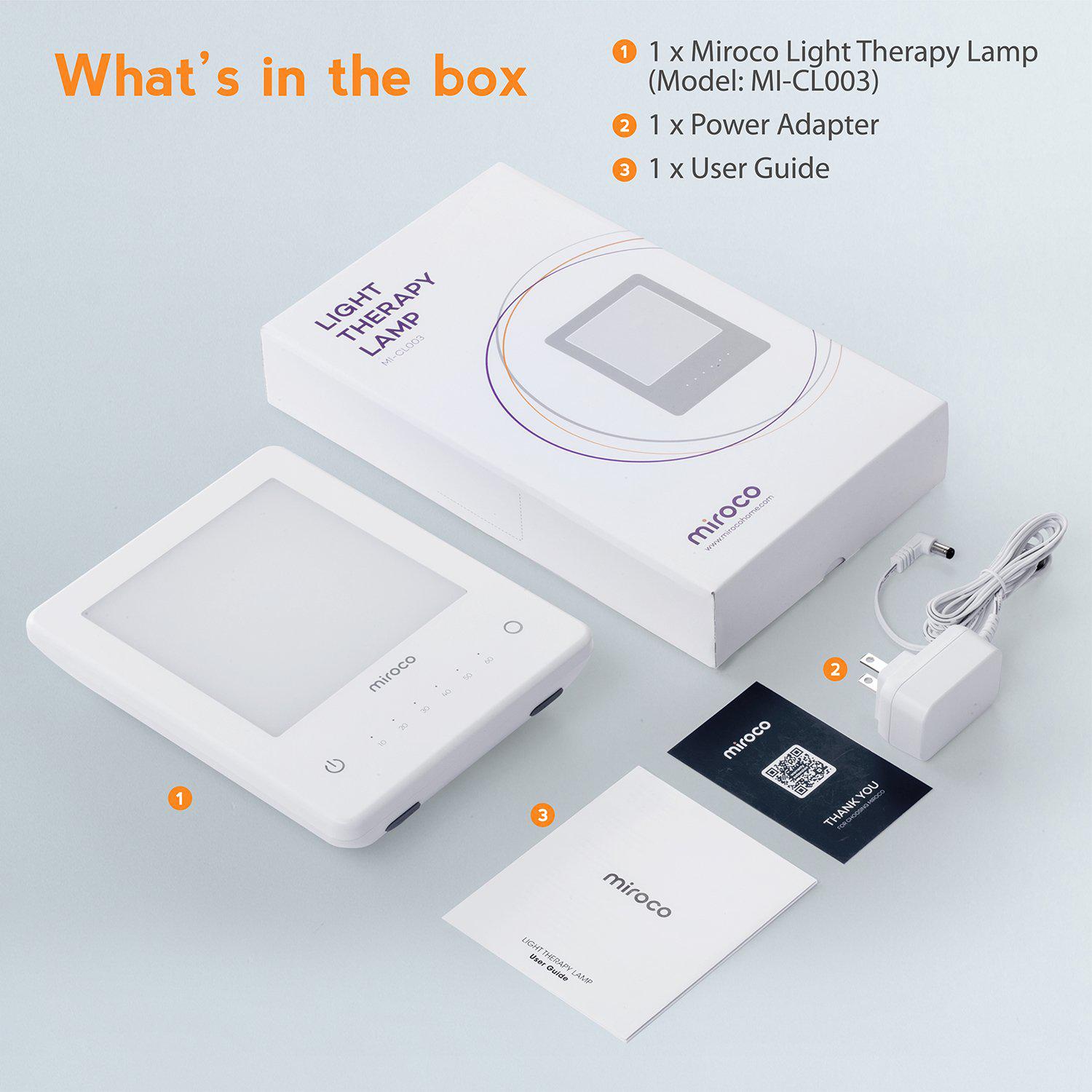 Products Light Therapy Lamp, Miroco UV Free 10000 Lux Therapy Lamp
