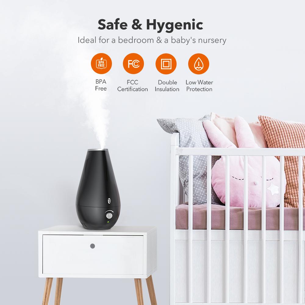 TaoTronics BPA Free Cool Mist Humidifiers for Babies AH026 Gallery 3