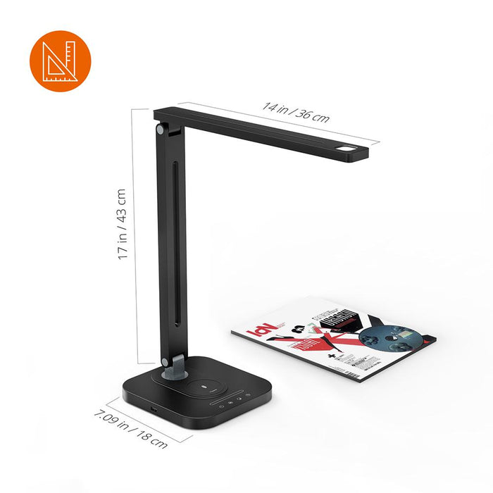 TaoTronics LED Desk Lamp Office Table Lamps with Wireless Fast Charger