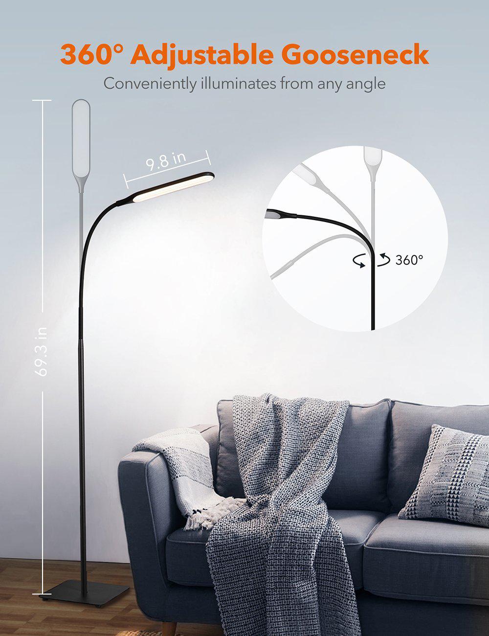 TaoTronics Floor lamp Modern Standing Light DL072 Gallery 3