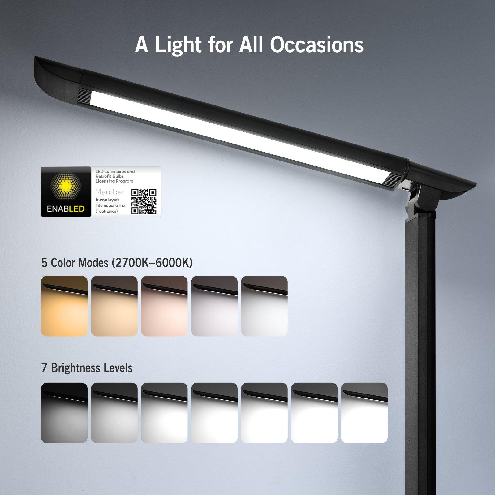 Desk Lamp 13, Office Table Lamp USB Charging Port