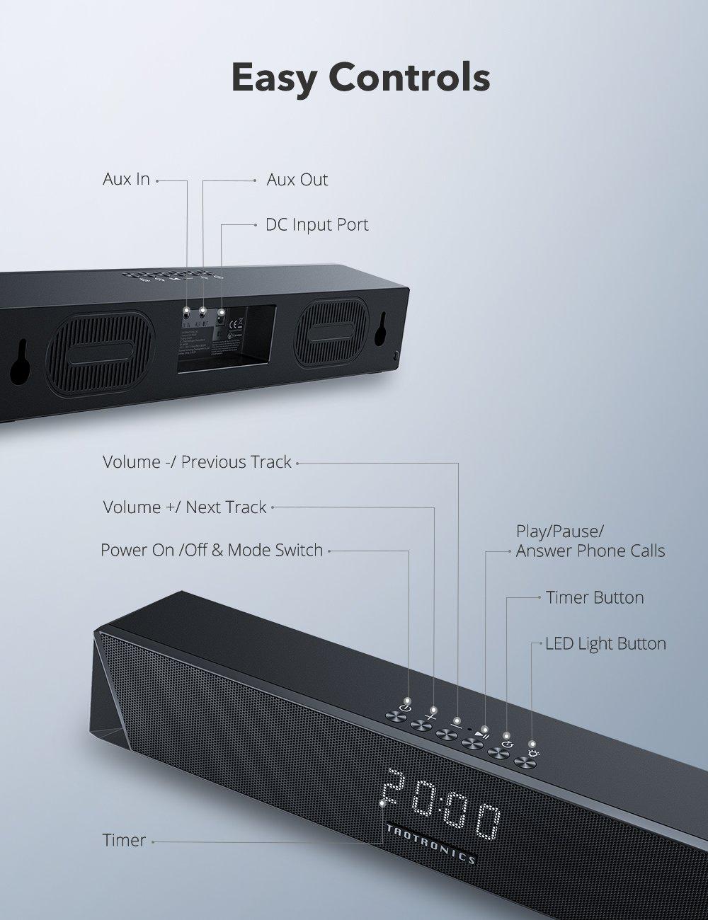 TaoTronics PC Sound Bar Gaming Computer Speaker SK027 Gallery 5