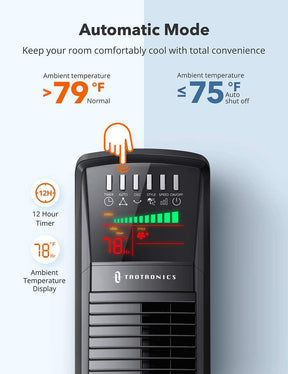 Oscillating Tower Fan 001 with Large LED Display-TaoTronics