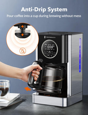 Coffee Machine with Glass Coffee Pot Filter and Timer-TaoTronics