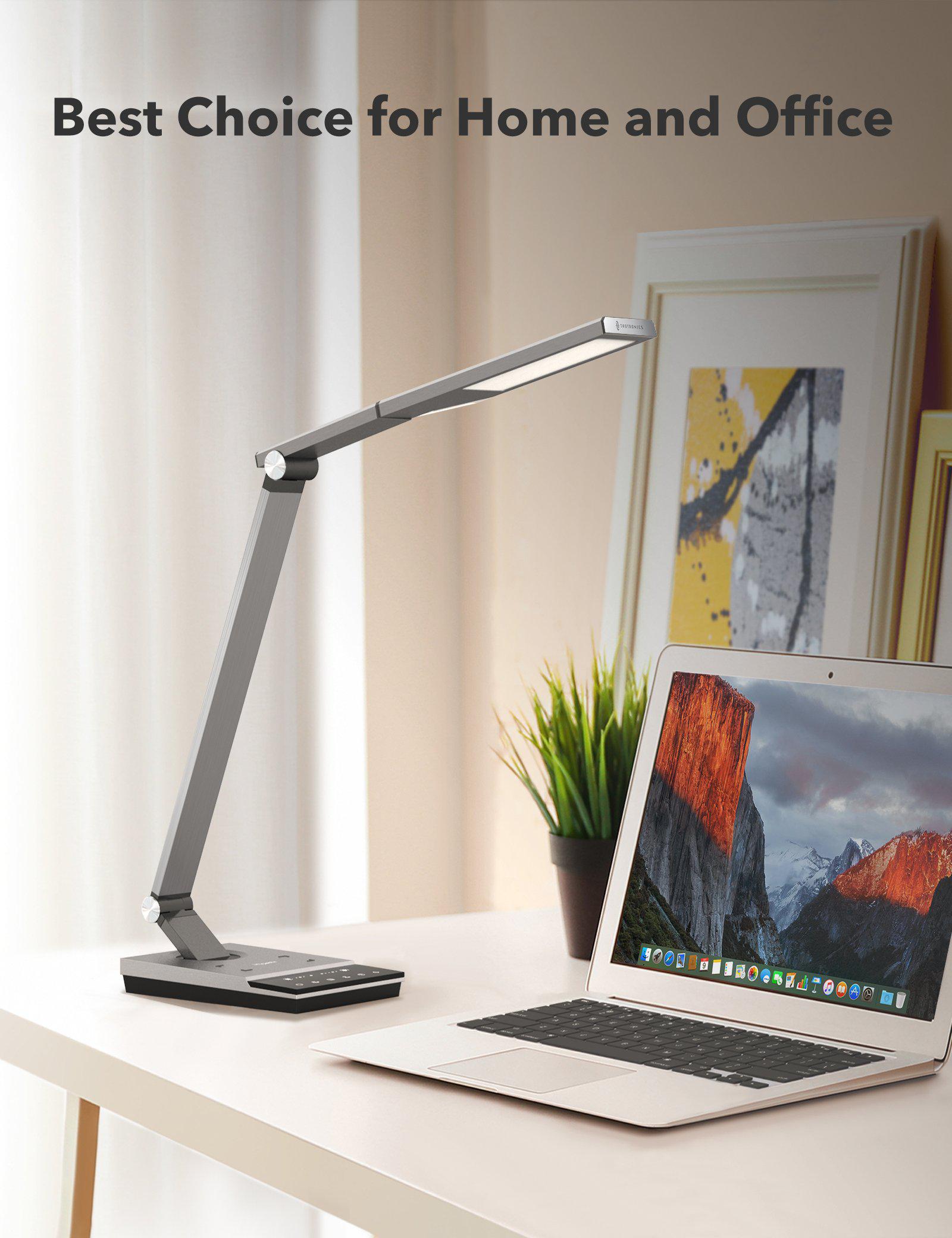 LED Desk Lamp with Fast Wireless Charger&5V/2A USB Port-TaoTronics