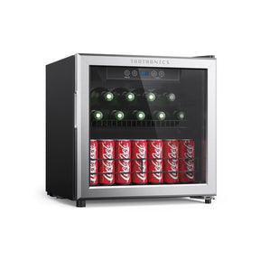 Beverage Refrigerator Cooler Freestanding Bar Fridge, Mini Beverage Center with Digital Control-TaoTronics