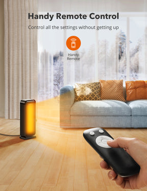 TaoTronics PTC Ceramic Space Heater 1500W Portable Tower Heater with 65° Oscillation-TaoTronics US
