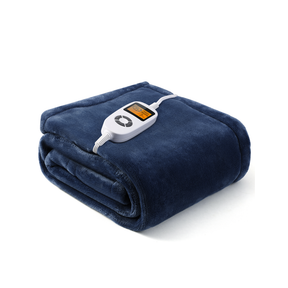 Electric Heated Throw Blanket, 50in x 60in Fast Heating Flannel Blanket, blue-TaoTronics US