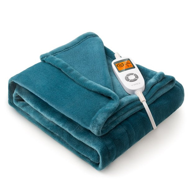 【50'' x 60''】Electric Heated Throw Blanket, 50in x 60in Fast Heating Flannel Blanket