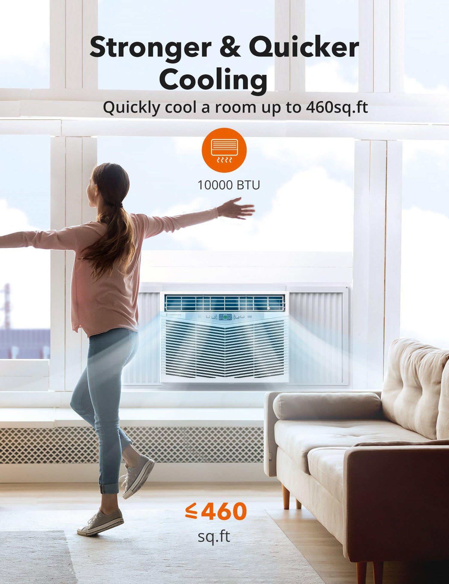 Window Air Conditioner 001, Energy Star 10200 BTU 115V WindowMounted