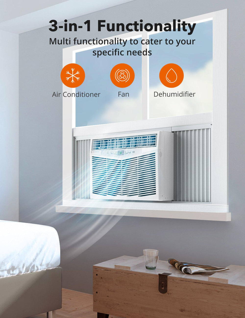 Window Air Conditioner 001, Energy Star 10200 BTU 115V WindowMounted